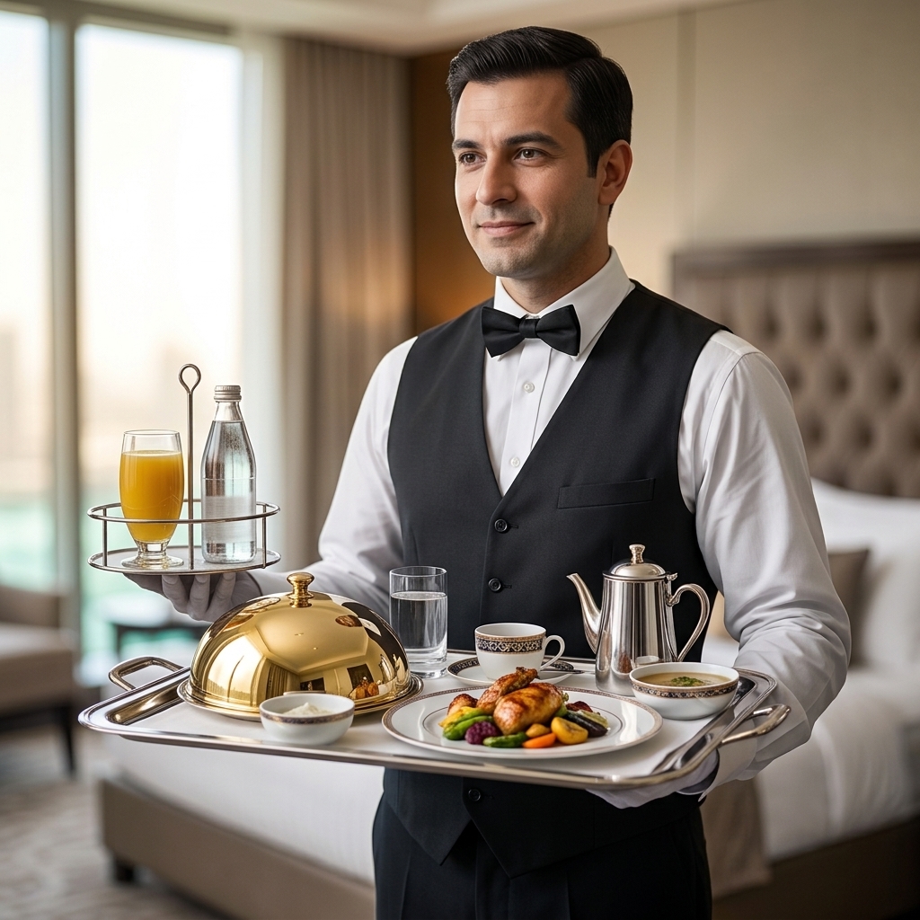 In-room dining and room service ordering
